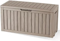 DRATO 90 Gallon Outdoor Storage Box Waterproof, Lockable Resin Deck Box by DRATOprovidesawarmandcozy