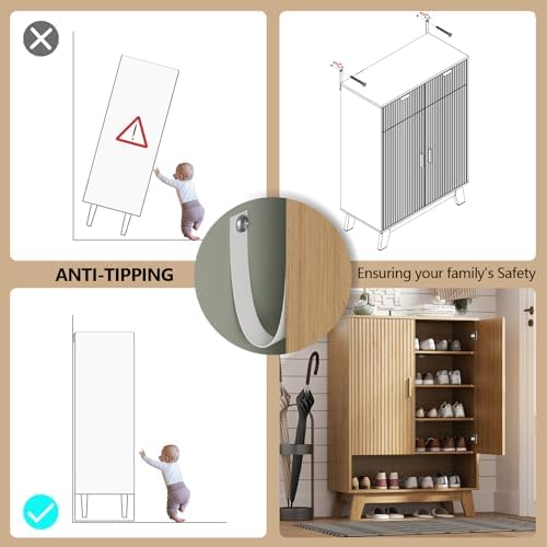 HUANLEGO Shoe Cabinet Storage for Entryway - Image 6