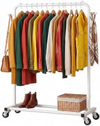 Sywhitta Metal Clothing Rack on Wheels by haseverythingyouneed