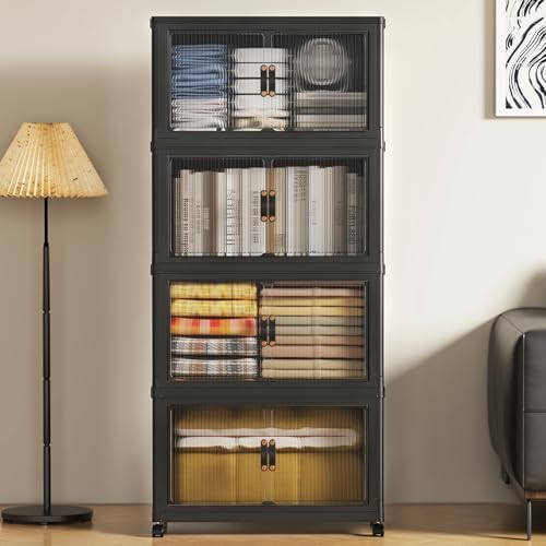 SAILUN 260Qt Stackable Storage Bins, Storage Cabinet - Image 4