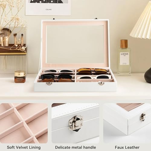 Frebeauty 8-Slot Sunglass Organizer, Sunglass Holder - Image 5