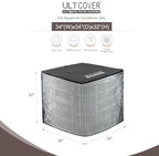 ULTCOVER 2 in 1 Air Conditioner Defender Cover 34W x 34D x 32H in - Image 2