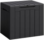 Flamaker Deck Box 30 Gallon, Waterproof Resin Small Storage Box by Flamaker