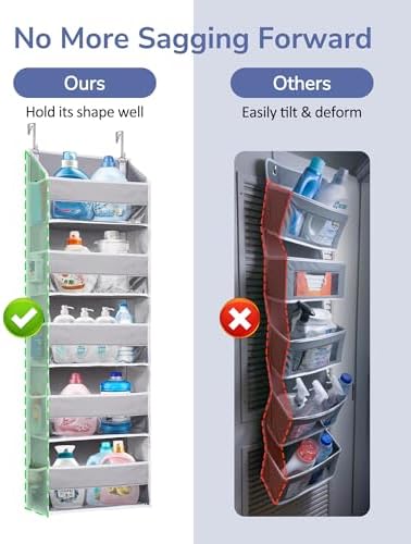 ULG 2 Pack 5-tier Over the Door Organizer Light Gray - Image 4