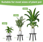 3-Pack Wood Plant Stands Indoor, Single Plant Stand - Image 3