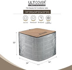 ULTCOVER 2 in 1 Air Conditioner Defender Cover 34W x 34D x 32H inch - Image 2