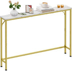 47.2" Console Table, Narrow Entryway Table, Skinny Sofa Table, Behind CouchTable by VANTIMO