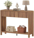 FATORRI Console Table with Storage, Mid-Century Farmhouse Entryway Table with by FATORRI