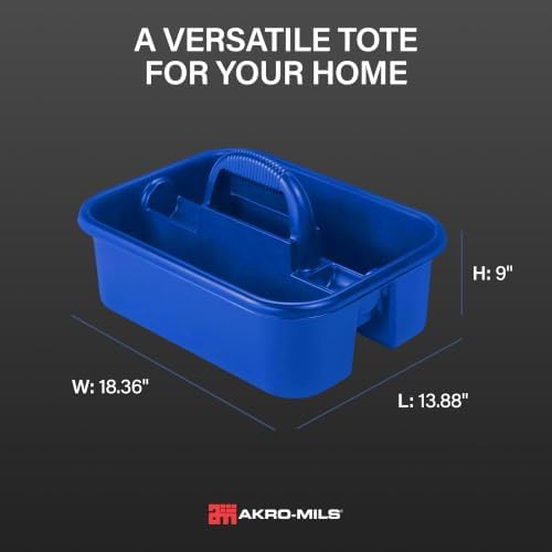 Akro-Mils 09185 Plastic Tote Tool & Supply Cleaning Caddy - Image 4
