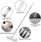 3 in 1 Floor Scrub Brush with Long Handle & Squeegee - Image 6