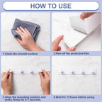 Key Holder with 4 Hooks, Adhesive Key Hanger Organizer - Image 5