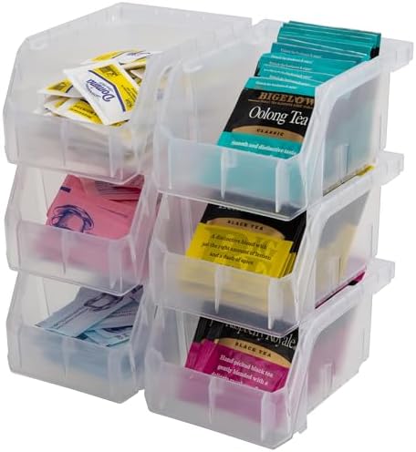 ReadySpace Extra-Small Stackable Plastic Storage Bins - Image 6