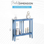 Kings Brand Narrow Console Table w/Storage Shelf - Image 2