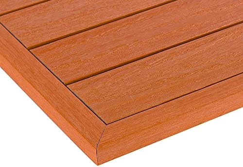 NewTechWood 1/12 ft. x 1 ft. Quick Deck Composite Deck Tile Outside Corner Trim by NewTechWood