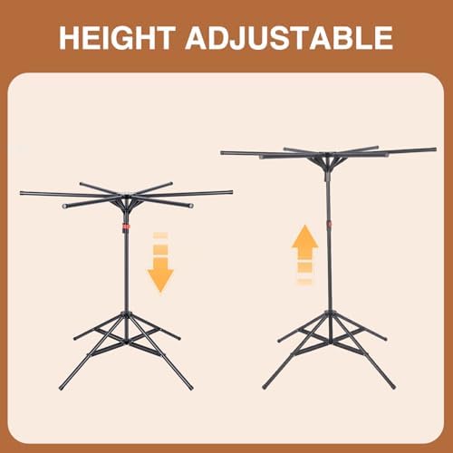4-Leg Foldable Clothes Drying Rack - Image 5