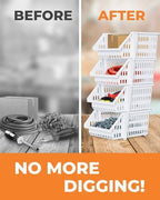 Small Stackable Storage Bins Open Front - Image 5