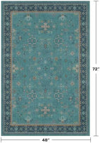 Teal 4x6 Rugs for Entryway Indoor - Image 2