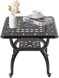 Cast Aluminum Outdoor Side Table, Small Patio Table, Outdoor Coffee Tables by Unknown