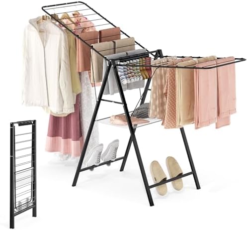APEXCHASER 6 Height Adjustable Clothes Drying Rack by APEXCHASER