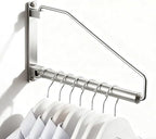 Folding Wall Mounted Clothes Hanger Rack Clothes Hook Solid Brass by NEWRAIN