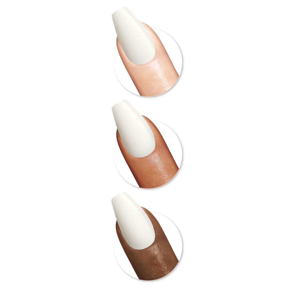 Sally Hansen Instant Cuticle Remover and Salon Effects Perfect Press-On Nails in 30 Designs with Nail Glue