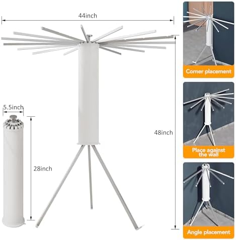 LIENAHU Clothes Drying Rack, Drying Rack Clothing, Laundry Drying Rack - Image 3