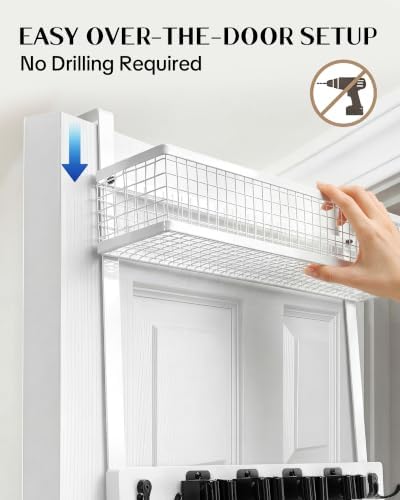 Lorbro Over the Door Broom and Mop Holder - Image 3