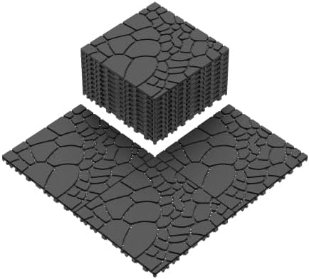 Plastic Interlocking Deck Tiles, 44 Pack | Waterproof, Indoor and Outdoor - Image 3