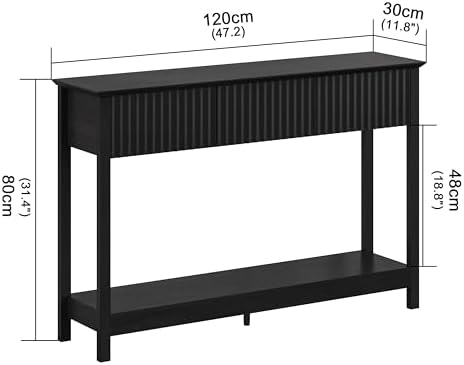 Treocho 47" Fluted Console Table - Image 2