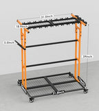 CCCEI Garage Organization with Wheels, Outdoor Gargen Yard Shed Tools Organizer - Image 7