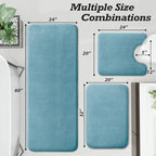 HUXMEYSON Bathroom Rugs Sets 3 Piece, Non-Slip & Quick Dry Bath Mat Set - Image 2