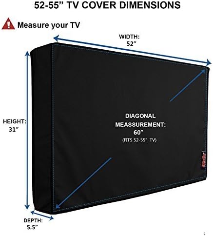 iBirdie Outdoor TV Cover 52 to 55 inch Weatherproof and Waterproof - Image 2