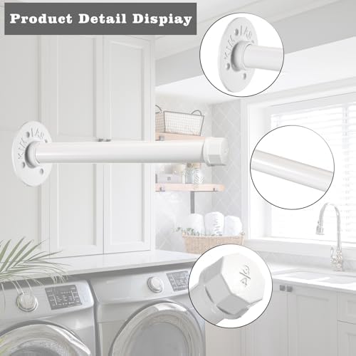 Sumnacon Wall Mounted Clothes Rack - Image 4