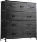 WLIVE Tall Dresser for Bedroom, 9 Drawer Chest of Drawers by WLIVE