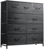 WLIVE Tall Dresser for Bedroom, 9 Drawer Chest of Drawers by WLIVE