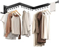 Wall Mounted Collapsible Clothes Drying Rack, Space-Saving Laundry Drying Rack by CHAHUANV