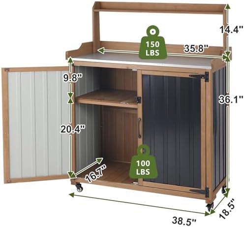Ketive Rolling Potting Bench - Image 5