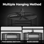 18" Diameter 6 Layer Herb Drying Rack Foldable C-Shaped Zipper - Image 5