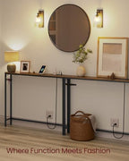 VASAGLE 39.4" Console Table Set of 2, Couch Tables - Image 4