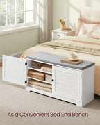 VASAGLE 3-Tier Shoe Storage Bench - Image 6