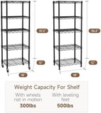 Golpart Small Shelves Storage Wire Metal Adjustable Shelf Unit - Image 3