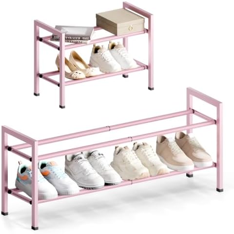 Bumusty 2 Tier Expandable Shoe Rack by BUMUSTY