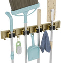 reliahom Broom Holder Wall Mount Mop Hanger Tools organizer 4Racks 5Hooks by reliahom