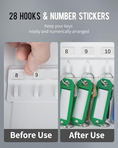 Uniclife 28-Key Steel Key Cabinet - Image 6