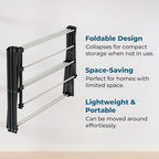 Honey-Can-Do 6-Tier Collapsible Steel Clothes Drying Rack, 24 ft - Image 5