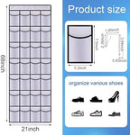 28 Mesh Pockets Hanging Over the Door Shoe Organizer - Image 2