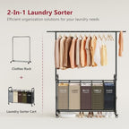 Tajsoon Laundry Sorter Cart - Image 3