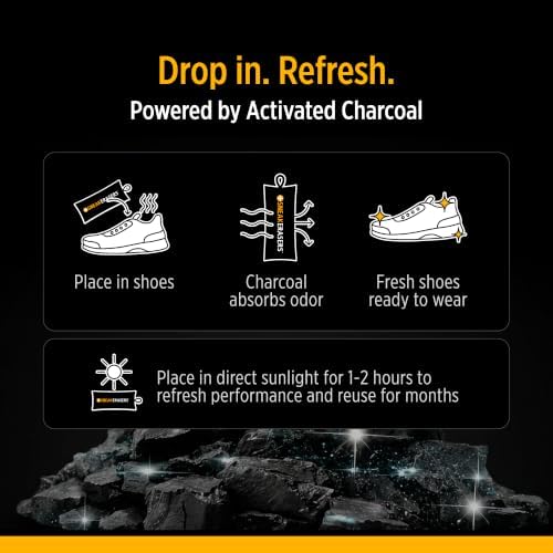 StinkERASERS Activated Charcoal Shoe Deodorizer Bags, 2 Pack - Image 4