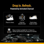 StinkERASERS Activated Charcoal Shoe Deodorizer Bags, 2 Pack - Image 4