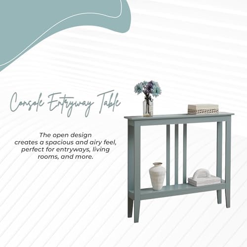 Kings Brand Narrow Console Table w/Storage Shelf - Image 7